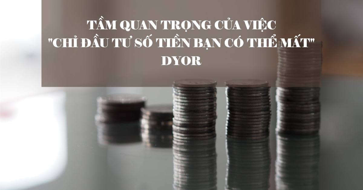 Tầm quan trọng của việc "Chỉ đầu tư số tiền bạn có thể mất". DYOR