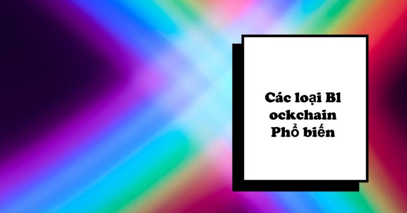 Các loại Blockchain Phổ biến Các loại Blockchain Phổ biến