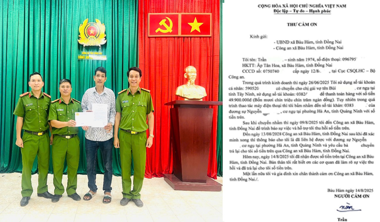 Người đàn ông chuyển khoản thành công 50 triệu rồi báo công an- Ảnh 1.