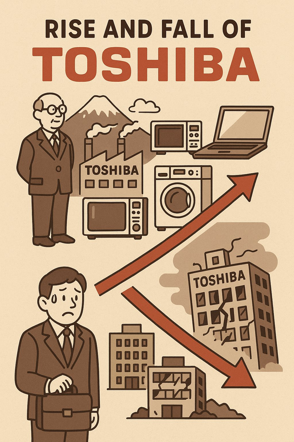 Sai lầm nối tiếp sai lầm, tượng đài gần 150 năm trứ danh Nhật Bản rơi vào cảnh bán mình, các mảng chủ lực lần lượt bị "xâu xé"- Ảnh 2.