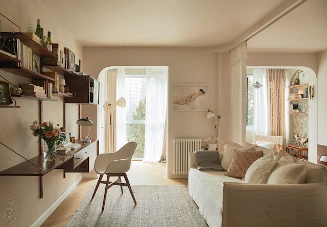 Căn hộ 42m2 gây sốt của cô gái sống 1 mình: Không TV, không bàn trà nhưng ai cũng phải thừa nhận đây là cuộc sống mơ ước- Ảnh 1. Căn hộ 42m2 gây sốt của cô gái sống 1 mình: Không TV, không bàn trà nhưng ai cũng phải thừa nhận đây là cuộc sống mơ ước- Ảnh 1.