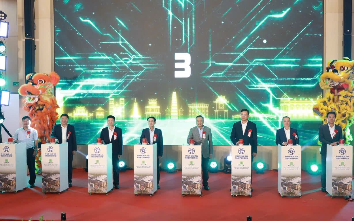 Hà Nội khánh thành nhà máy điện rác lớn nhất Đông Nam Á- Ảnh 1. Hà Nội khánh thành nhà máy điện rác lớn nhất Đông Nam Á- Ảnh 1.