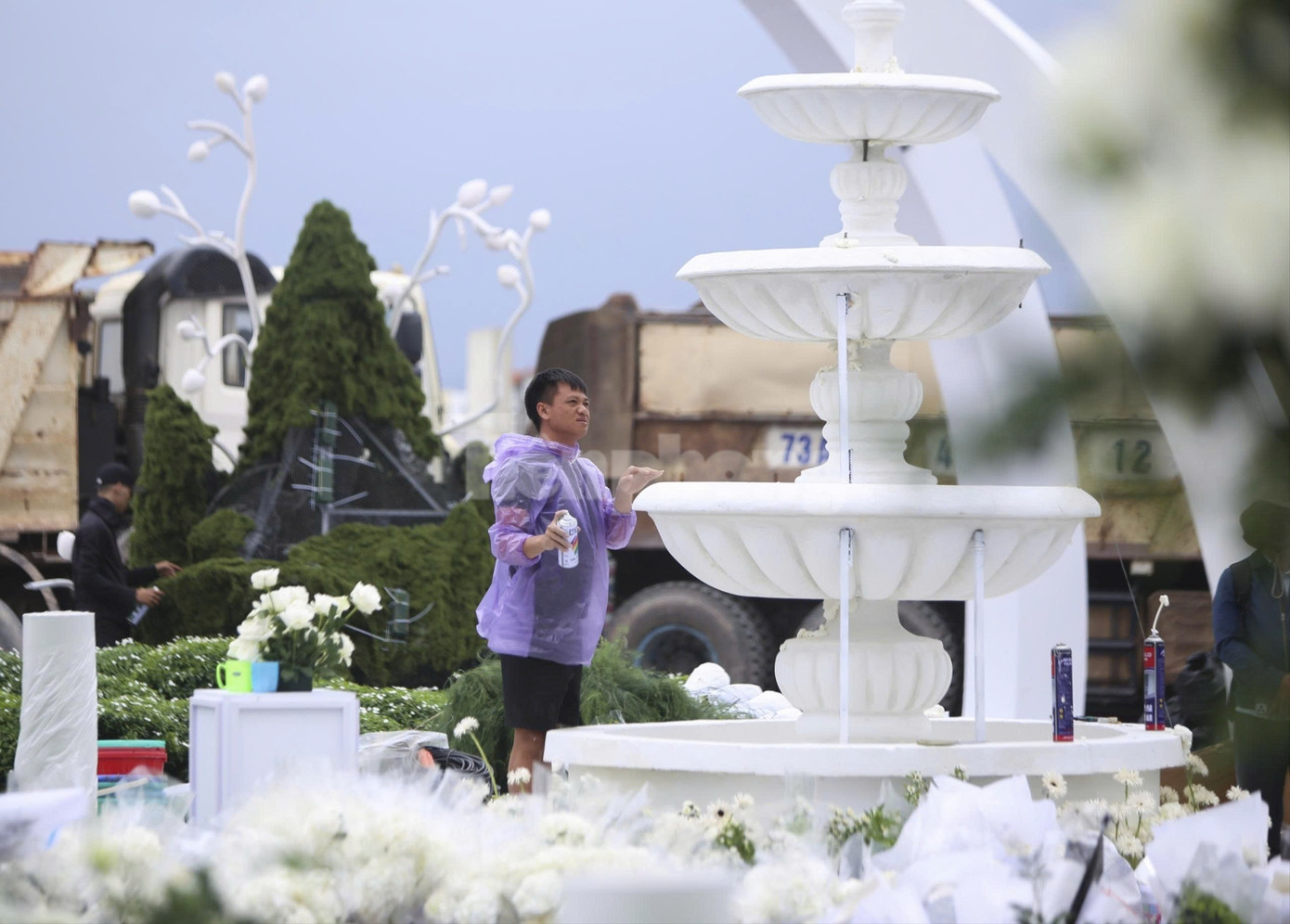 Bên trong rạp cưới mái vòm 3.000 m2 được nhà chồng Đỗ Thị Hà dựng bên bờ sông Nhật Lệ- Ảnh 22. Bên trong rạp cưới mái vòm 3.000 m2 được nhà chồng Đỗ Thị Hà dựng bên bờ sông Nhật Lệ- Ảnh 22.