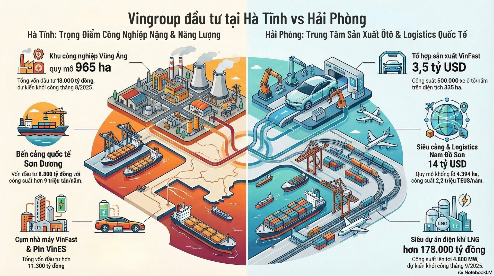 Tỷ phú Phạm Nhật Vượng chọn 2 quê hương làm địa điểm cho loạt dự án tỷ USD từ ô tô điện, bến cảng, thép, LNG đến các khu đô thị- Ảnh 1.