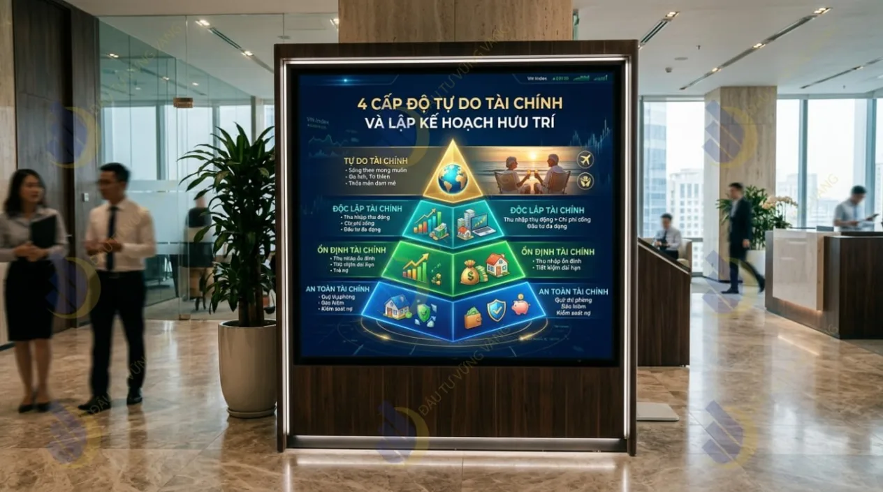 4 cấp độ tự do tài chính và lập kế hoạch hưu trí