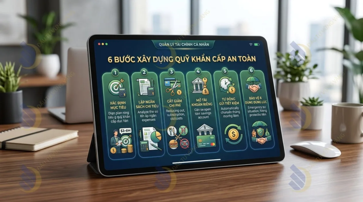 6 bước xây dựng quỹ khẩn cấp an toàn