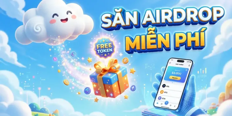 Airdrop là gì Cách săn Airdrop miễn phí và an toàn cho người mới