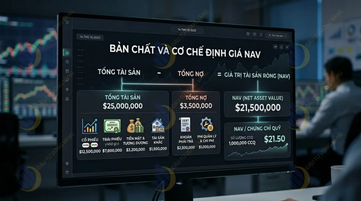 Bản chất và cơ chế định giá tài sản ròng (NAV) trong đầu tư quỹ