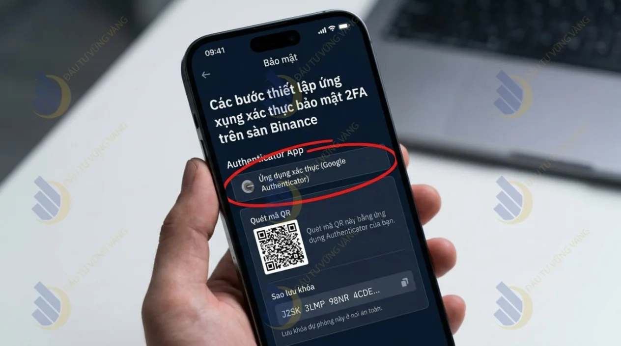 Các bước thiết lập ứng dụng xác thực bảo mật 2FA trên sàn Binance