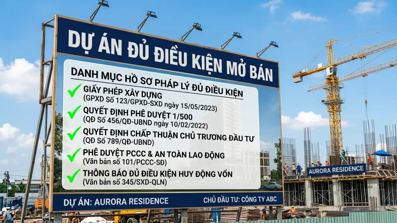 Các dấu hiệu nhận biết dự án BĐS đủ điều kiện mở bán theo luật mới