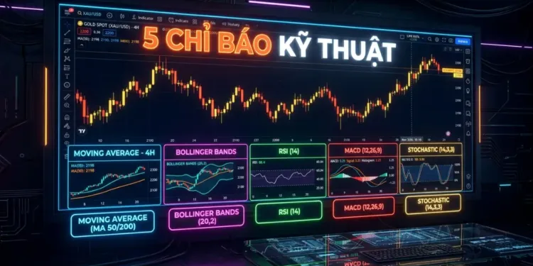 Cách đọc biểu đồ giá vàng và hàng hóa 5 chỉ báo phân tích kỹ thuật hiệu quả