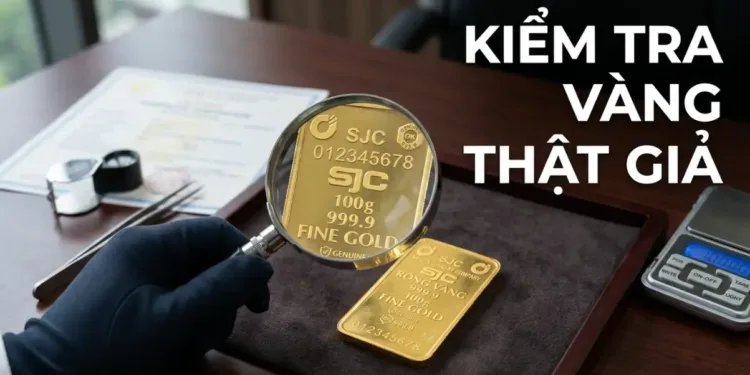 Cách kiểm tra vàng thật giả và ý nghĩa các ký hiệu trên vàng miếng