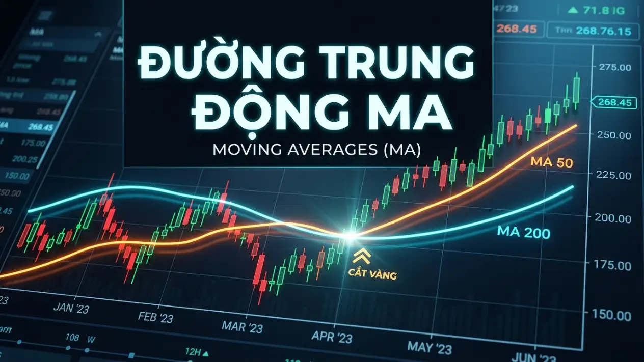 Cách sử dụng đường trung bình động MA để xác định xu hướng giá