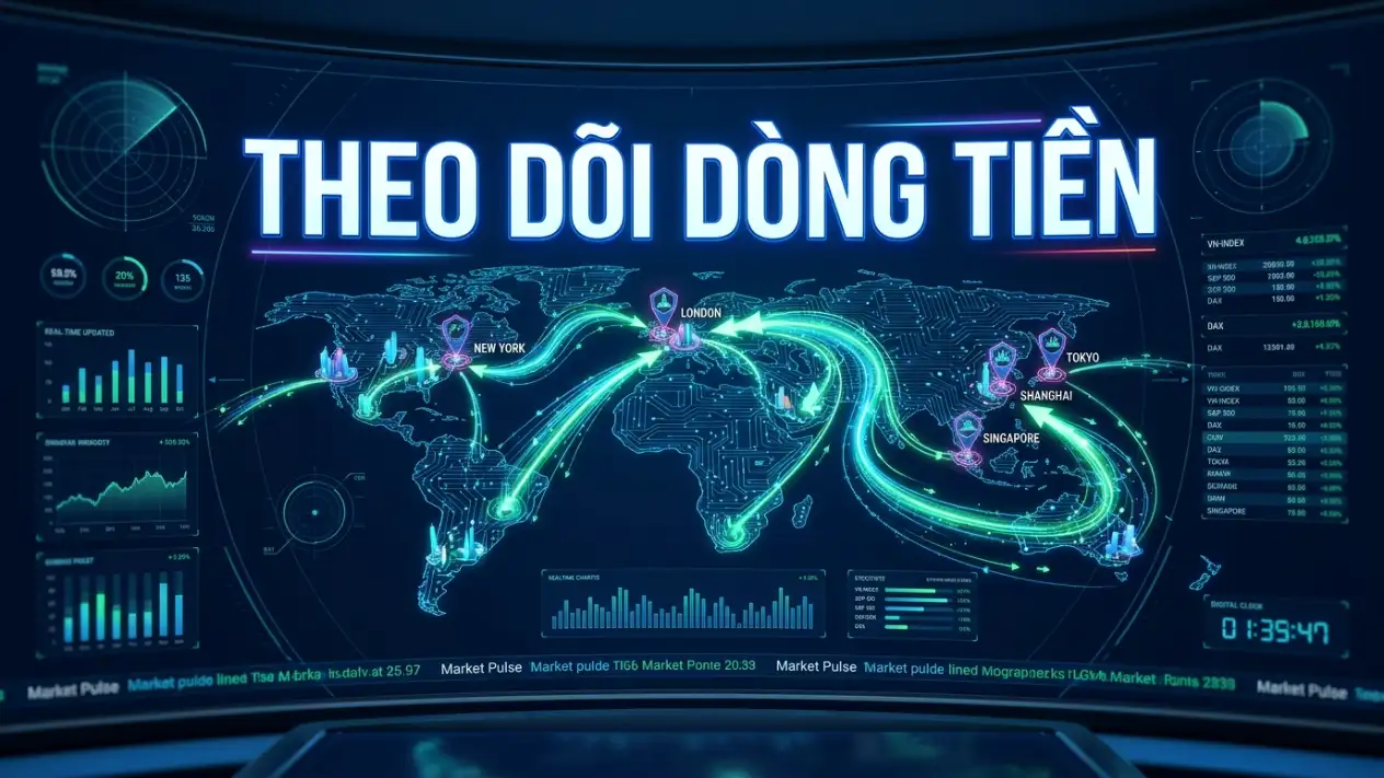 Cách theo dõi dòng tiền khối ngoại và tự doanh trên sàn chứng khoán