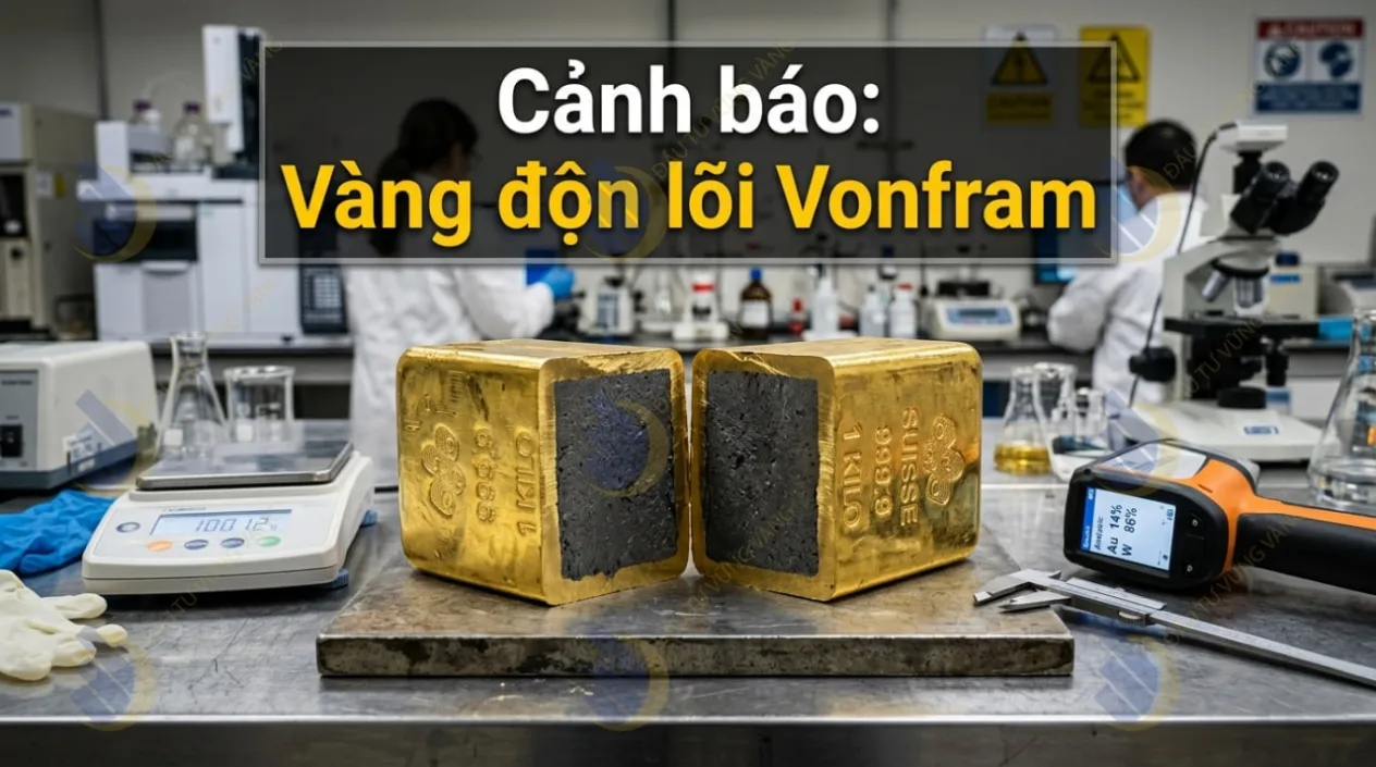 Cảnh báo thủ đoạn làm giả tinh vi: Cạm bẫy "Vàng độn lõi Vonfram"