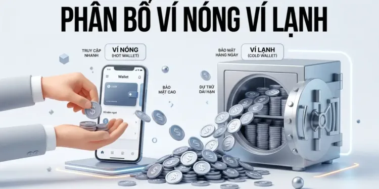 Chiến lược chia trứng nhiều giỏ Cách phân bổ tài sản vào ví nóng và ví lạnh