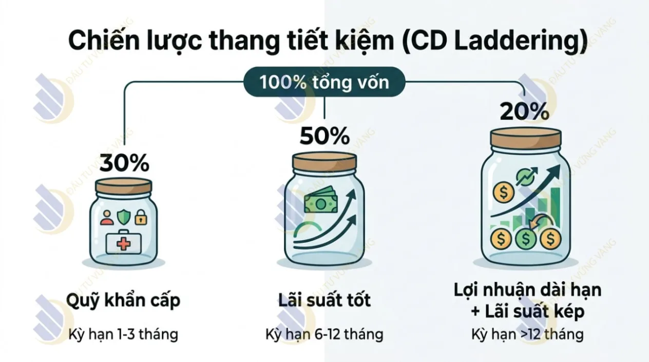 Chiến lược thang tiết kiệm (CD Laddering)