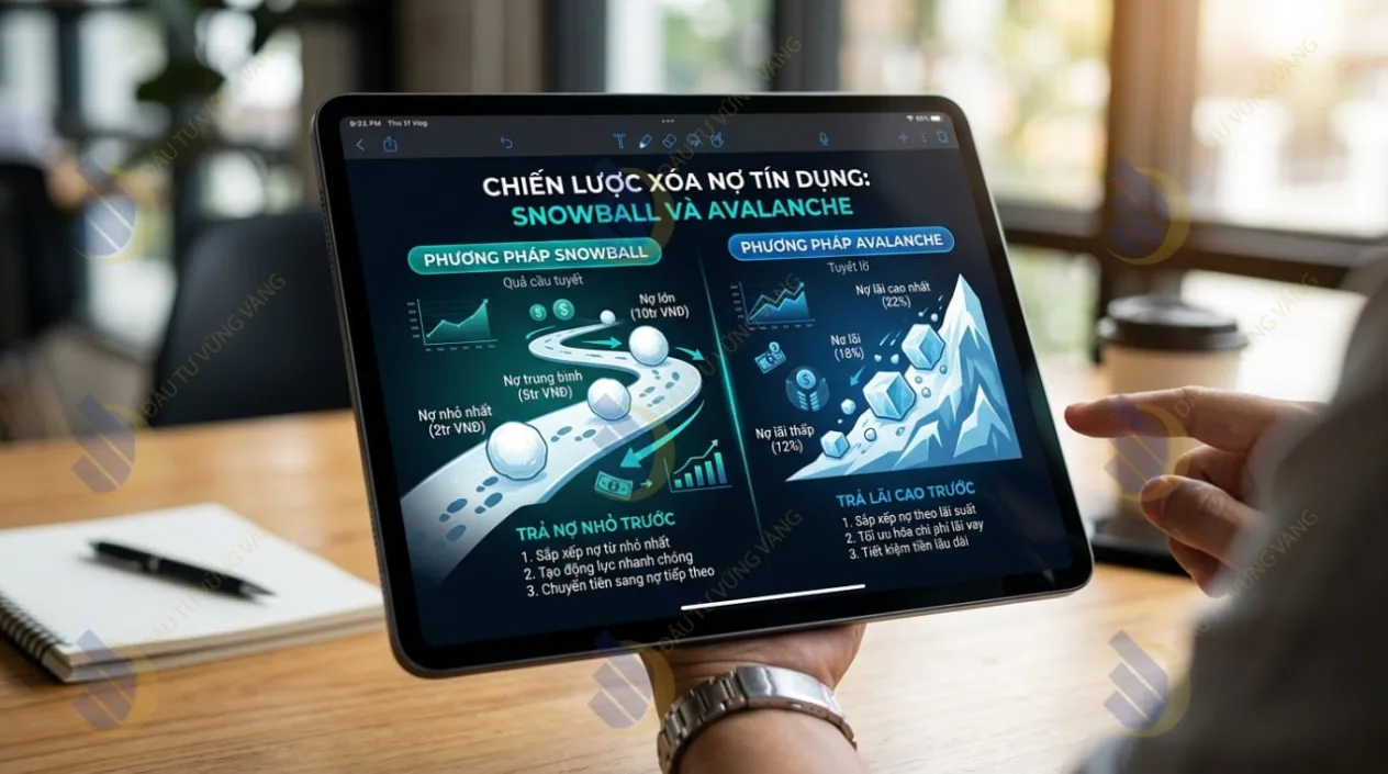 Chiến lược xóa nợ tín dụng snowball và avalanche