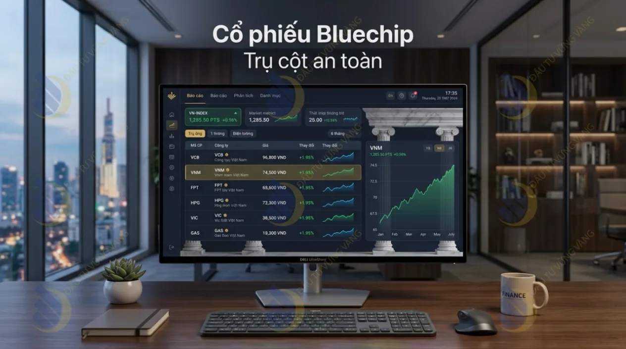 Cổ phiếu Bluechip: Trụ cột an toàn cho danh mục dài hạn