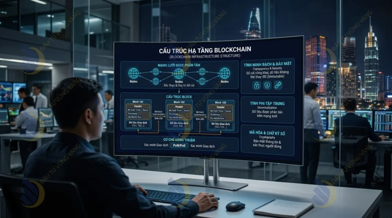 Định nghĩa chi tiết và cấu trúc hạ tầng của Blockchain