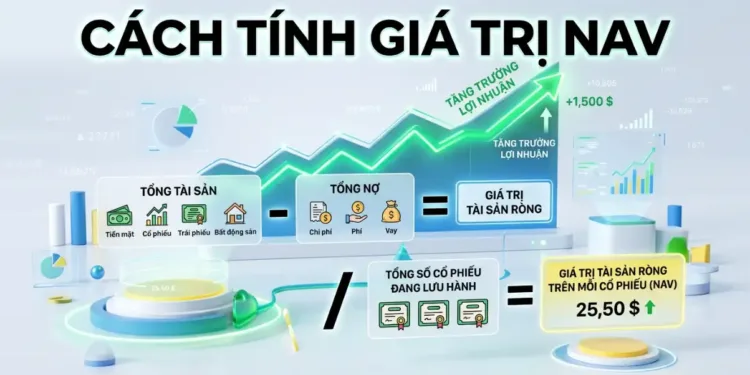Giá trị tài sản ròng (NAV) là gì Cách tính NAV-CCQ để biết quỹ đang lãi hay lỗ