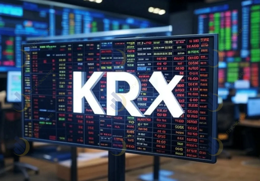 Giao diện bảng giá chứng khoán rổ VN30 trên nền tảng KRX