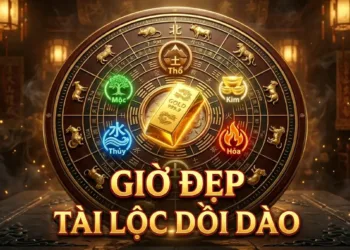 Giờ đẹp mua vàng ngày Thần Tài 2027 cho từng bản mệnh Kim, Mộc, Thủy, Hỏa, Thổ