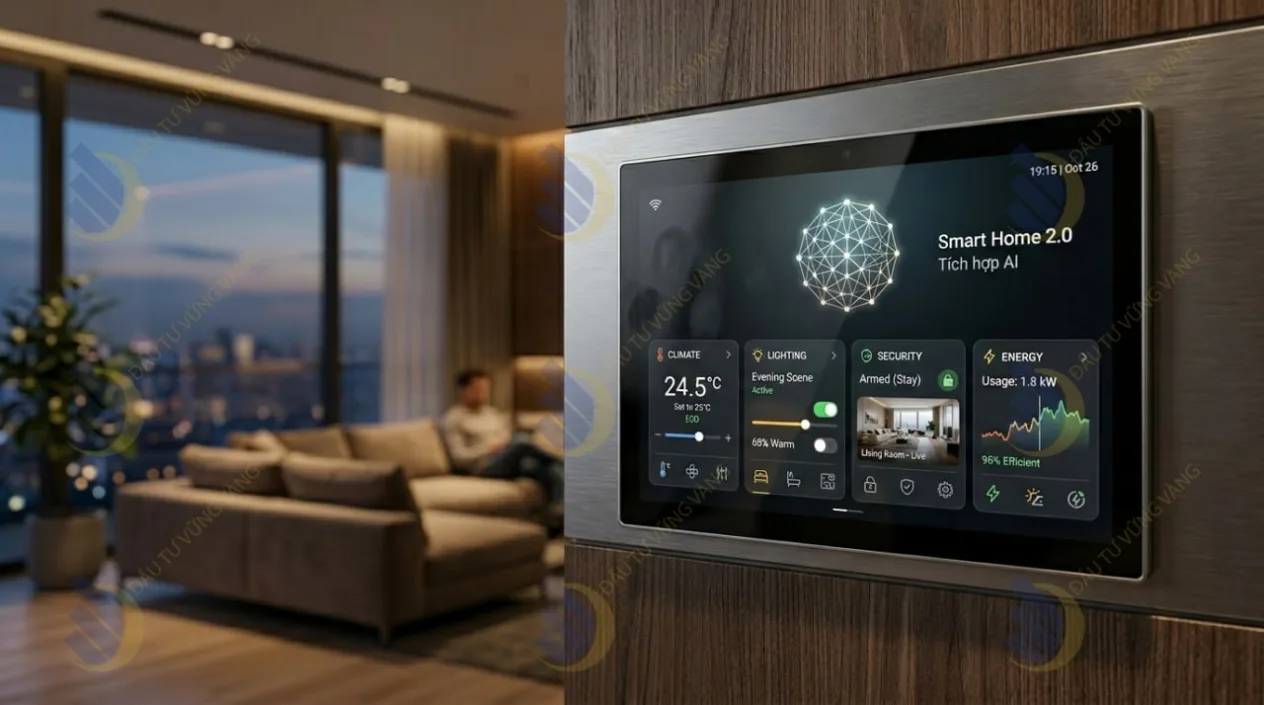 Hình ảnh hệ thống Smart Home 2.0 tích hợp trí tuệ nhân tạo (AI)