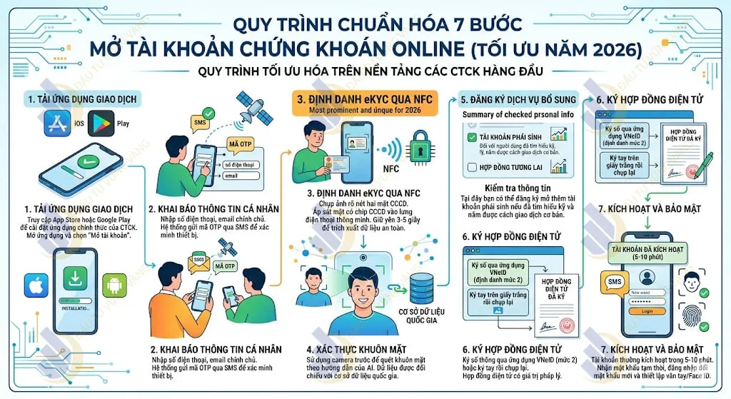Hướng dẫn Chi tiết các Bước Mở Tài khoản Chứng khoán Trực tuyến