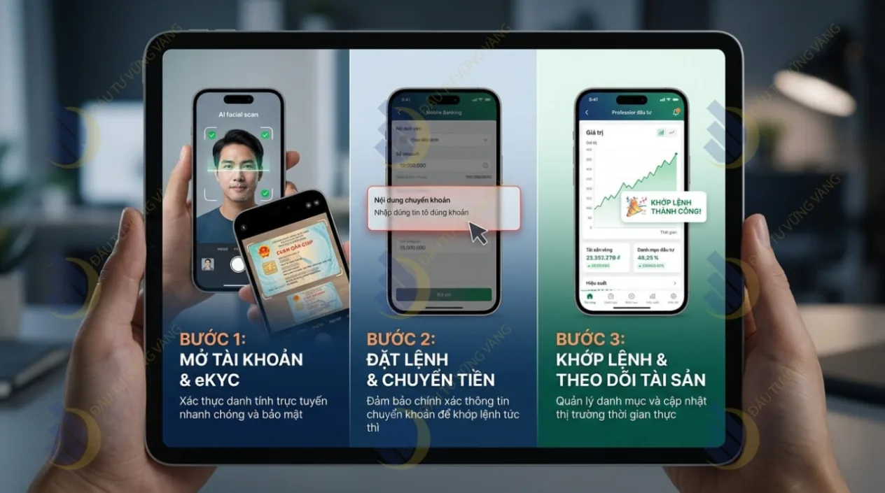 Hướng dẫn chi tiết quy trình MUA chứng chỉ quỹ mở (Step-by-step)