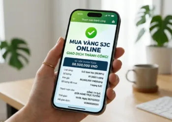 Hướng dẫn mua vàng miếng SJC online qua App ngân hàng