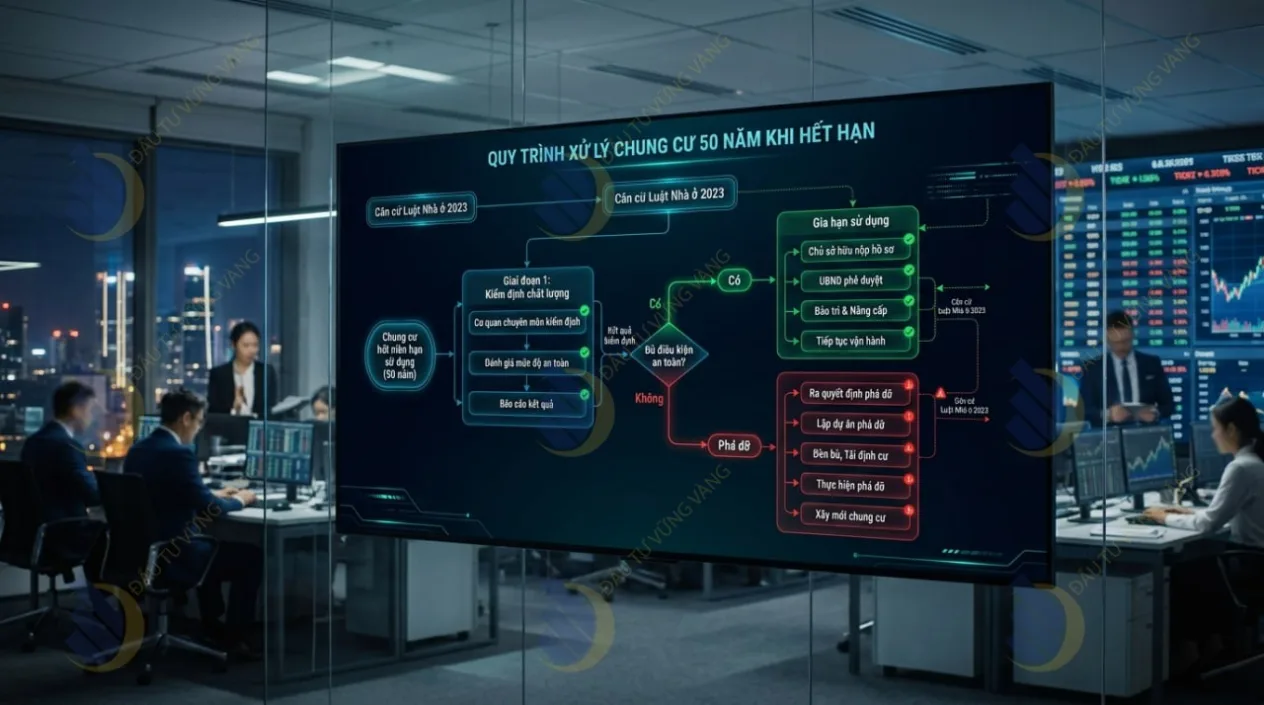 Kịch bản và quy trình xử lý chung cư 50 năm khi hết hạn