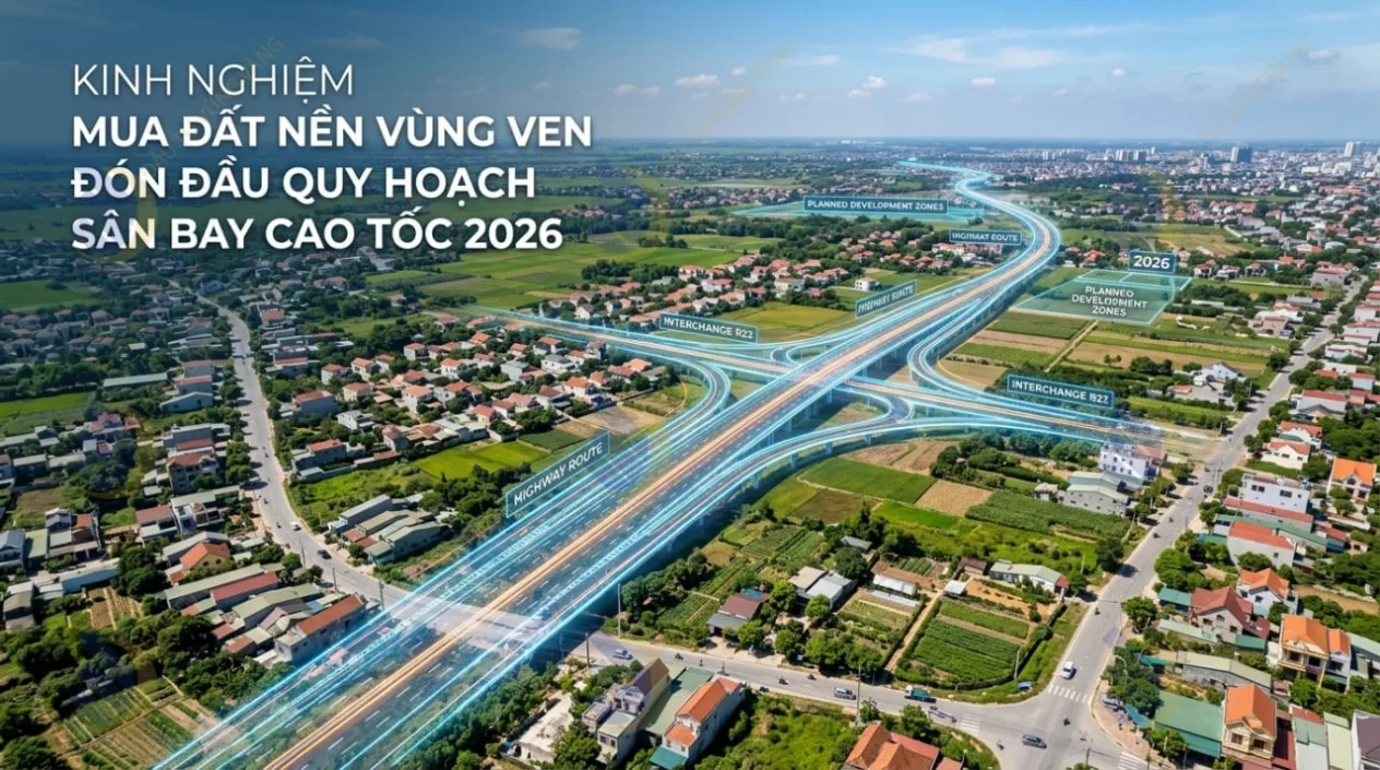 Kinh nghiệm mua đất nền vùng ven đón đầu quy hoạch sân bay cao tốc 2026