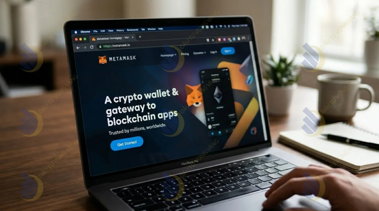 Luôn kiểm tra kỹ URL metamask.io trên thanh trình duyệt