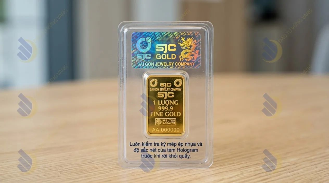 Luôn kiểm tra kỹ mép ép nhựa và độ sắc nét của tem Hologram trước khi rời khỏi quầy
