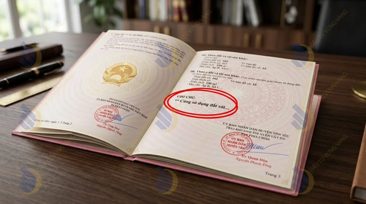 Mẫu Sổ đỏ/Sổ hồng đồng sở hữu thực tế