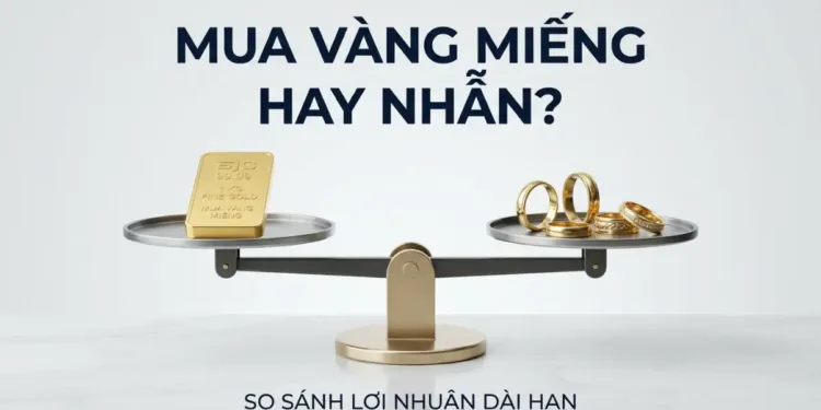 Nên mua vàng miếng hay vàng nhẫn để tích trữ lâu dài có lãi