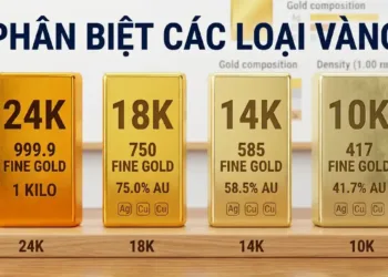 Phân biệt vàng 24K, 18K, 14K và 10K Loại nào giữ giá tốt nhất