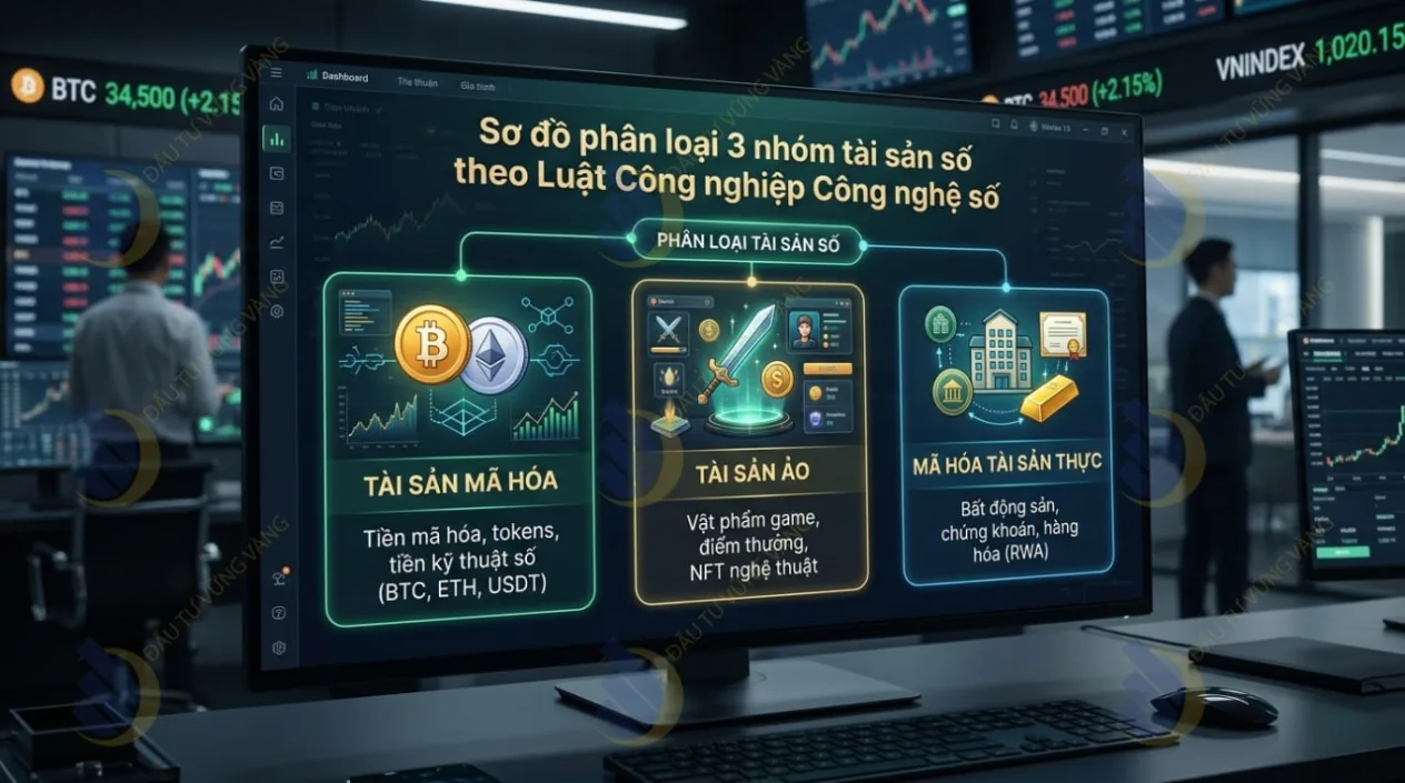 Phân loại tài sản số theo Luật Công nghiệp Công nghệ số