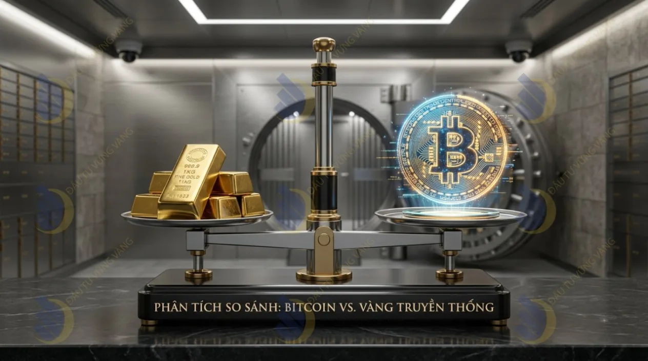 Phân tích so sánh: Bitcoin vs. Vàng truyền thống