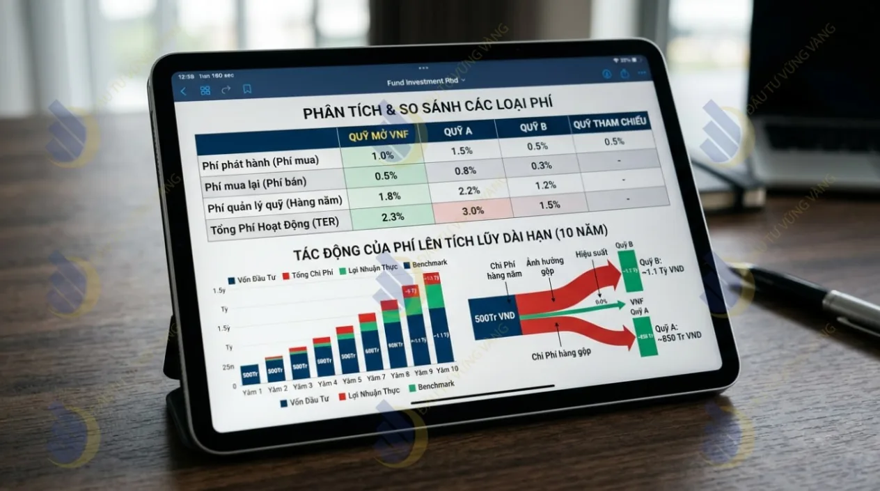 Phân tích và so sánh các loại phí trong đầu tư quỹ