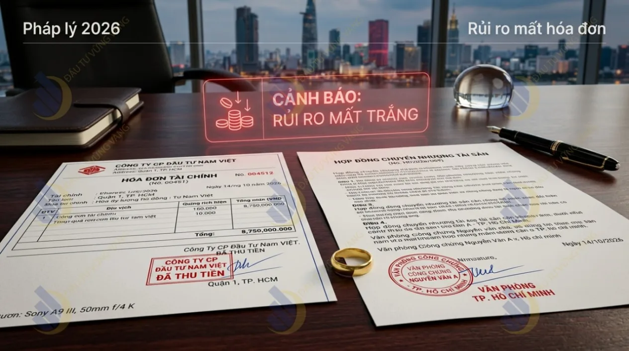 Pháp lý 2026: Rủi ro trắng tay nếu bán vàng trang sức mất hóa đơn