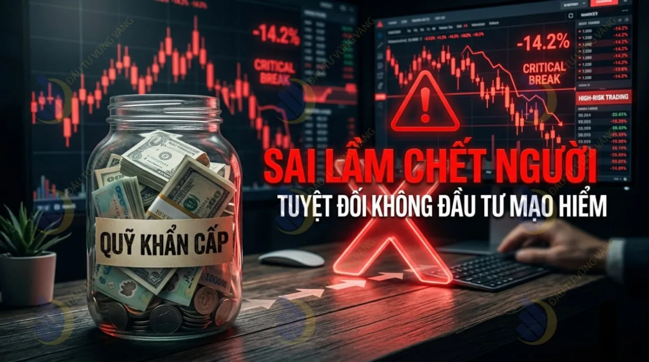 Sai lầm chết người: Tuyệt đối không mang quỹ khẩn cấp đi đầu tư mạo hiểm