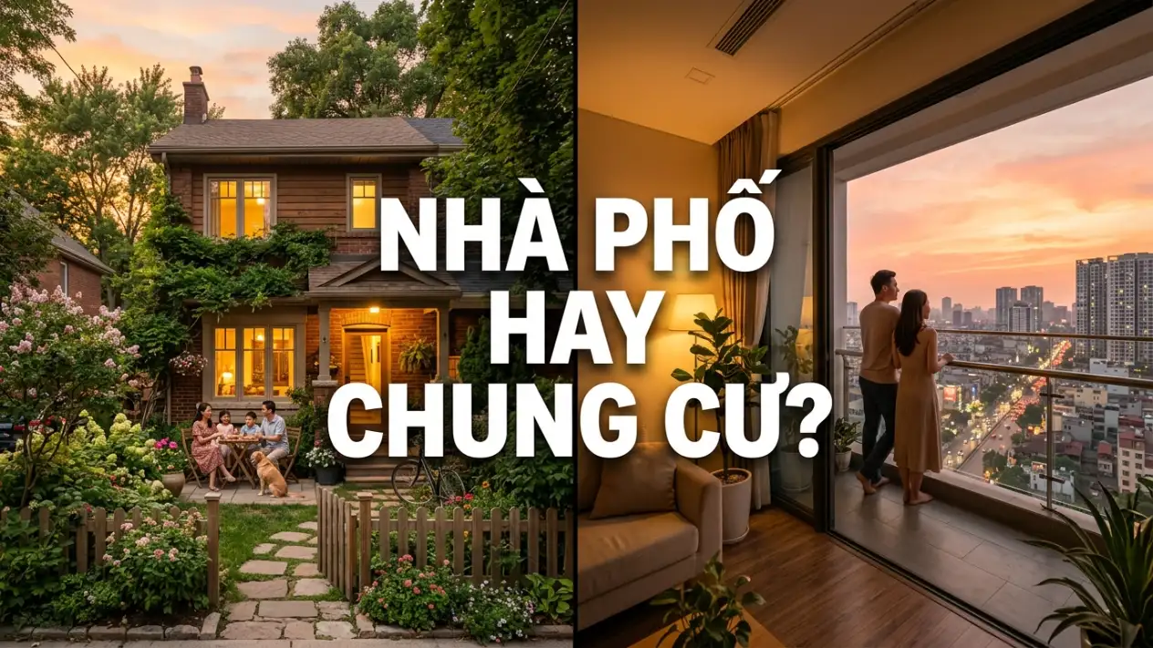 So sánh nhà phố và chung cư Lựa chọn nào tốt hơn cho gia đình trẻ