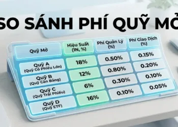 So sánh phí quản lý và phí giao dịch của các quỹ mở hàng đầu