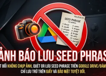 Tại sao không bao giờ được chụp ảnh hay lưu Seed Phrase trên Google Drive