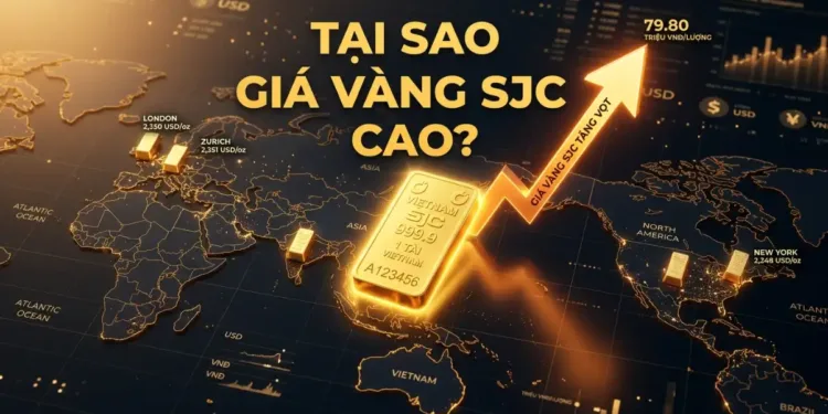 Vàng miếng SJC là gì Tại sao luôn cao hơn giá vàng thế giới