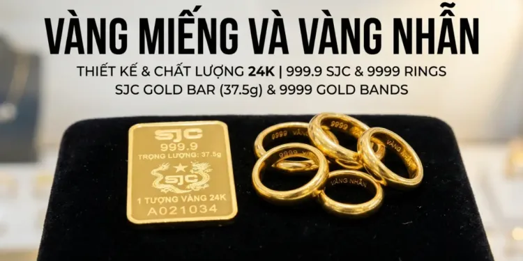 Vàng miếng SJC và Vàng nhẫn 9999