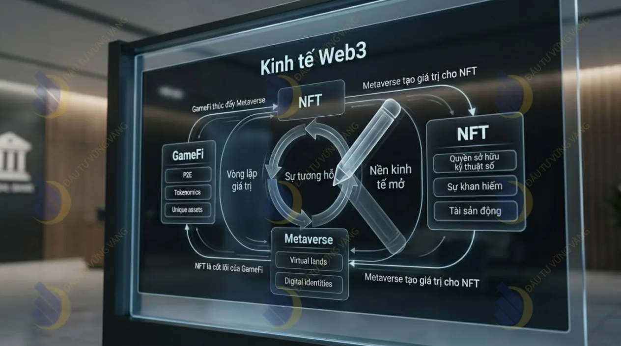 Vòng lặp giá trị và sự tương hỗ giữa NFT, Metaverse và GameFi trong nền kinh tế Web3
