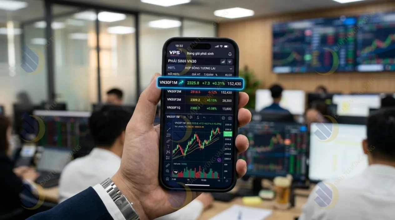 bảng giá phái sinh thực tế trên app VPS